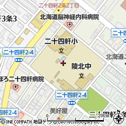 北海道札幌市西区二十四軒２条周辺の地図