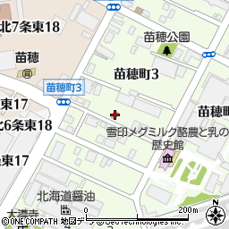 苗穂記念会館周辺の地図