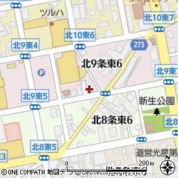 北海道札幌市東区北９条東6丁目1-5周辺の地図