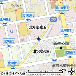 北海道札幌市東区北９条東6丁目2-1周辺の地図
