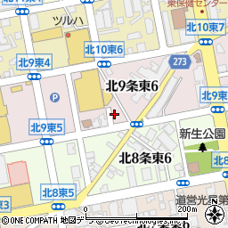 北海道札幌市東区北９条東6丁目1-2周辺の地図