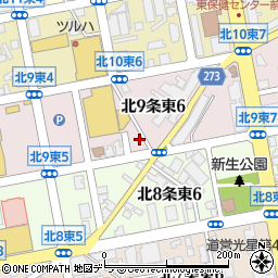 北海道札幌市東区北９条東6丁目1-10周辺の地図