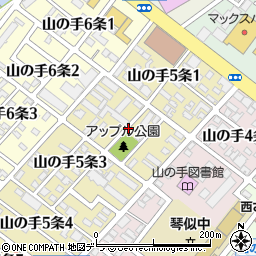 北海道札幌市西区山の手５条2丁目周辺の地図