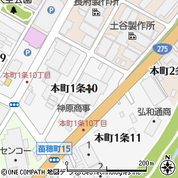 大創産業札幌倉庫周辺の地図