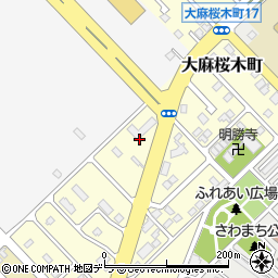 北海道江別市大麻桜木町34周辺の地図