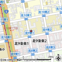 セブンイレブン札幌北１０条東店周辺の地図