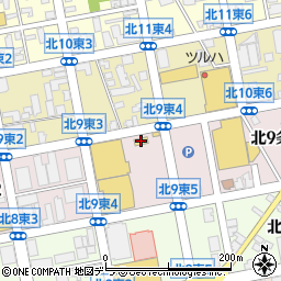 大阪王将北９条店周辺の地図