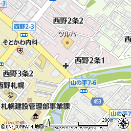 回転寿司 根室 花まる 西野店周辺の地図