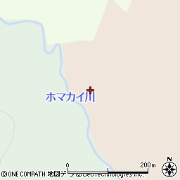 ホマカイ川周辺の地図