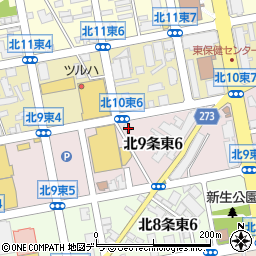 北海道札幌市東区北９条東6丁目2-11周辺の地図