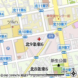 北海道札幌市東区北９条東6丁目2-23周辺の地図
