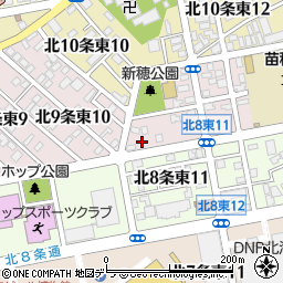 北海道札幌市東区北９条東11丁目1-43周辺の地図