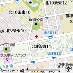 北海道札幌市東区北９条東11丁目1-40周辺の地図