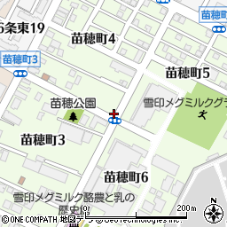 北海道札幌市東区苗穂町周辺の地図