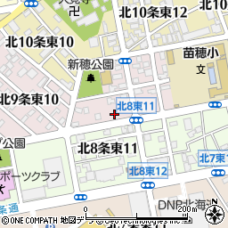北海道札幌市東区北９条東11丁目1-33周辺の地図