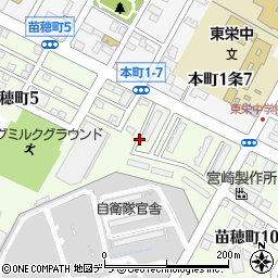 北海道札幌市東区苗穂町9丁目周辺の地図