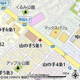 札幌山の手整形外科周辺の地図