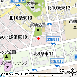 北海道札幌市東区北９条東11丁目1-13周辺の地図