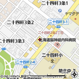 ユニクロ札幌二十四軒店周辺の地図