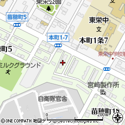 北海道札幌市東区苗穂町9丁目6-4周辺の地図