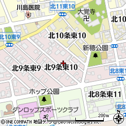 北海道札幌市東区北９条東10丁目3-11周辺の地図