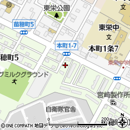 北海道札幌市東区苗穂町9丁目5周辺の地図
