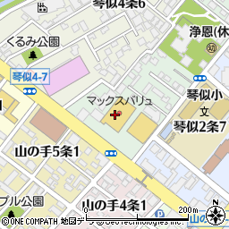 アップル　札幌琴似店周辺の地図