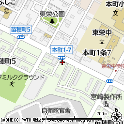 北海道札幌市東区苗穂町9丁目5-8周辺の地図