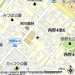 西野学園西野桜幼稚園周辺の地図