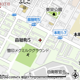 北海道札幌市東区苗穂町5丁目6-17周辺の地図