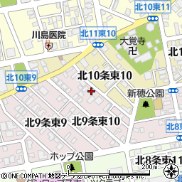 北海道札幌市東区北９条東10丁目3-53周辺の地図