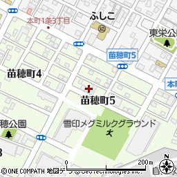 北海道札幌市東区苗穂町5丁目2周辺の地図