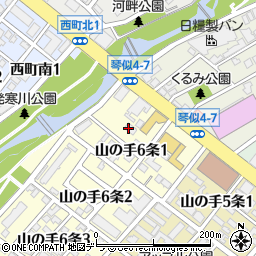 スシロー 札幌山の手店周辺の地図