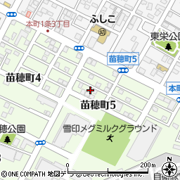 北海道札幌市東区苗穂町5丁目2-8周辺の地図