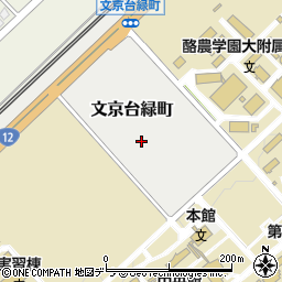 北海道江別市文京台緑町周辺の地図