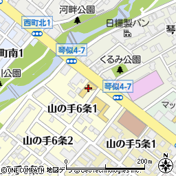 ジープ札幌琴似周辺の地図