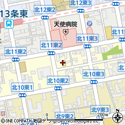 セブンイレブン札幌北１１条東３丁目店周辺の地図