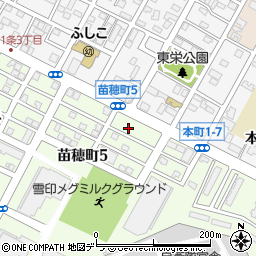 北海道札幌市東区苗穂町5丁目5-22周辺の地図