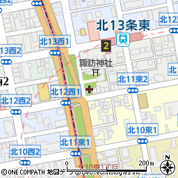 札幌北十二条郵便局周辺の地図