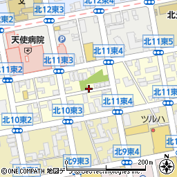 北海道札幌市東区北１１条東4丁目周辺の地図