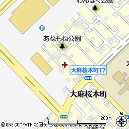 北海道江別市大麻桜木町219周辺の地図