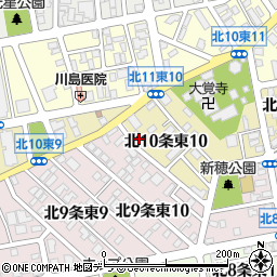 食創札幌支店倉庫周辺の地図