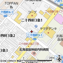 株式会社オノ　札幌営業所周辺の地図