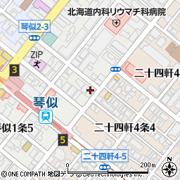 丹羽建設株式会社　札幌支店周辺の地図