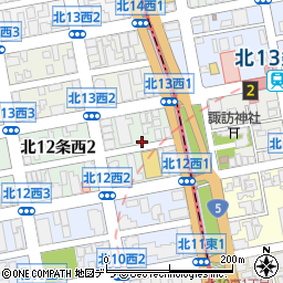 〒001-0012 北海道札幌市北区北十二条西１丁目の地図