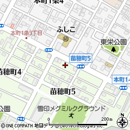 北海道札幌市東区苗穂町5丁目4周辺の地図