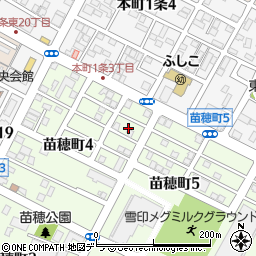北海道札幌市東区苗穂町4丁目11周辺の地図