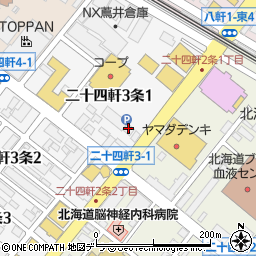 眼鏡市場　札幌二十四軒店周辺の地図