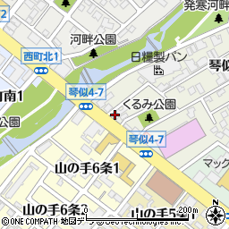 カギの救急車西店周辺の地図