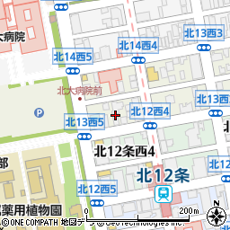 北海道札幌市北区北１３条西4丁目1周辺の地図